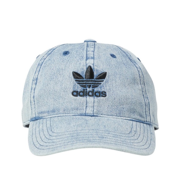 ADIDAS Originals Trefoil Blue Denim Hat Strapback - Picture 2 of 6
